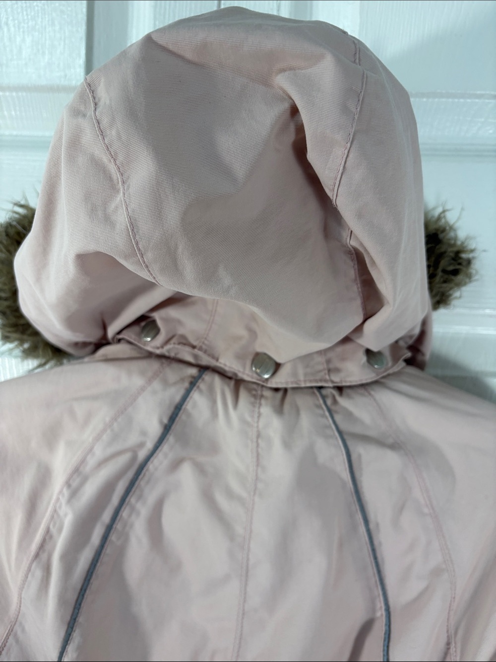 Wheat Nickie Toddler Snowsuit Pink Faux Fur Hood One Piece Winter Suit - Picture 5 of 11